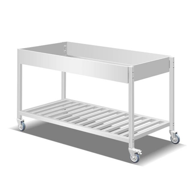 Heavy Equipment In Kitchen - Carrello Portaoggetti in Acciaio Inox per