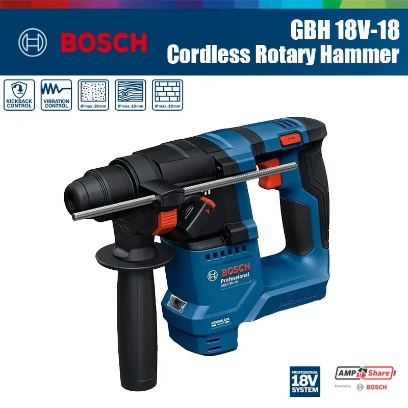 Heavy Equipment And Machinery - Bosch GBH 18V-18 Martello Perforatore Rotativo
